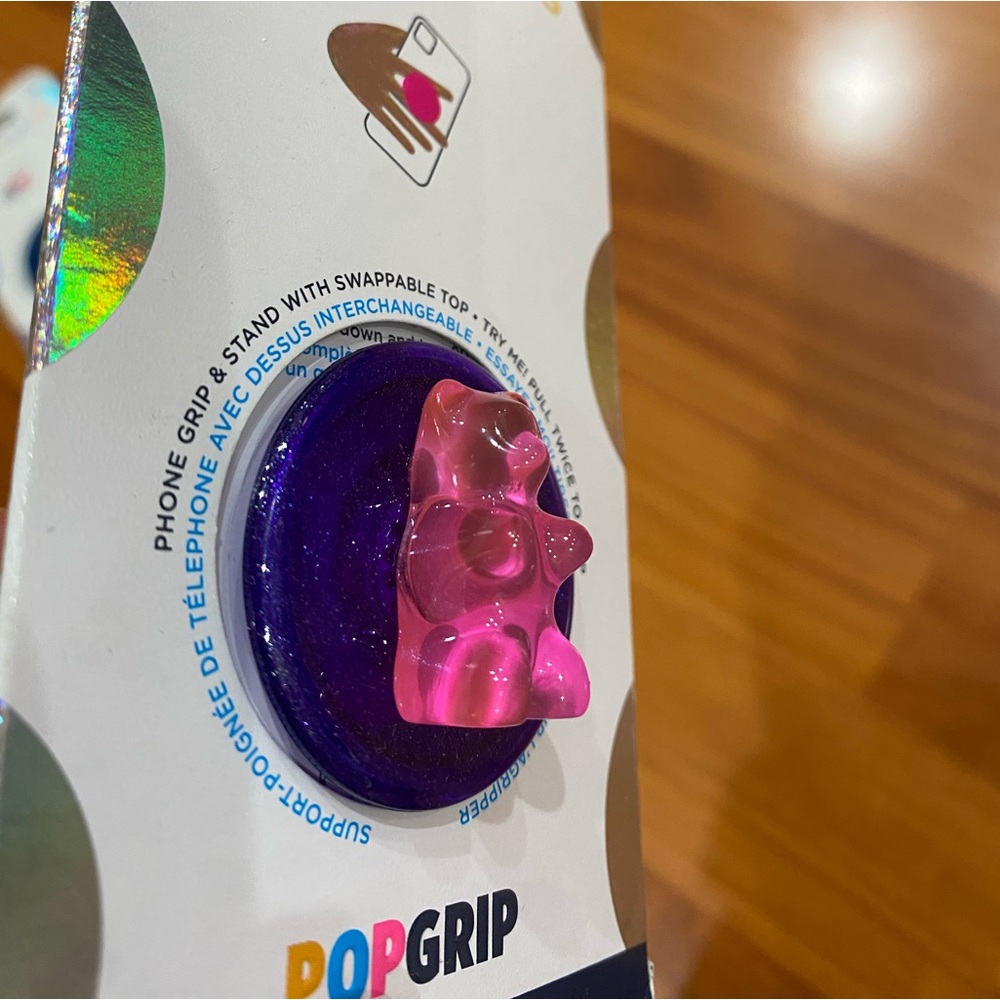 PopSockets Premium Gummy Bear Purple Punch Phone Grip NIB